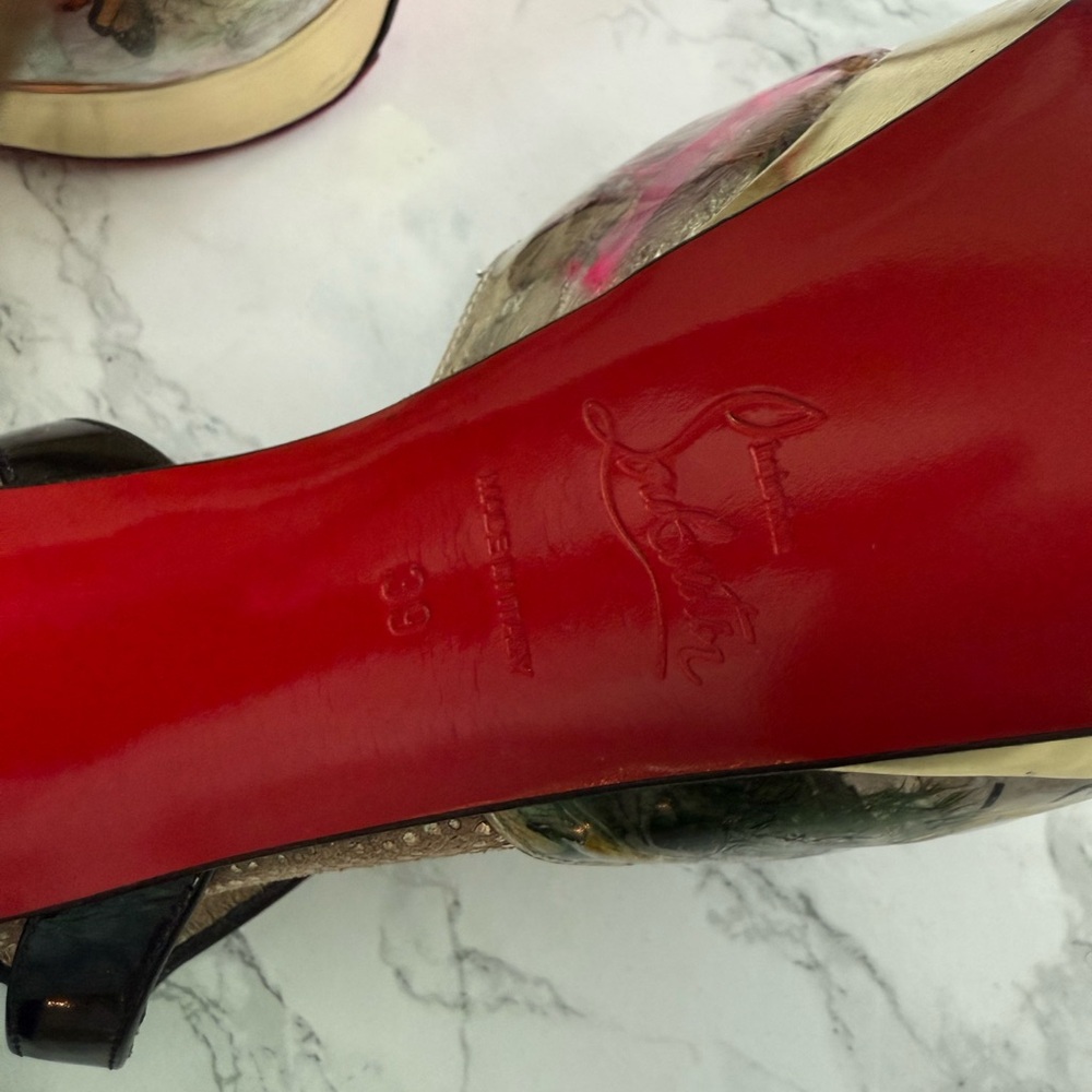 Christian Louboutin Artistic “Trash” Multicolor Heels - Picture 12 of 16